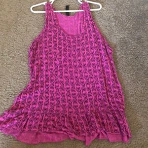 Pink Owl Tank Top